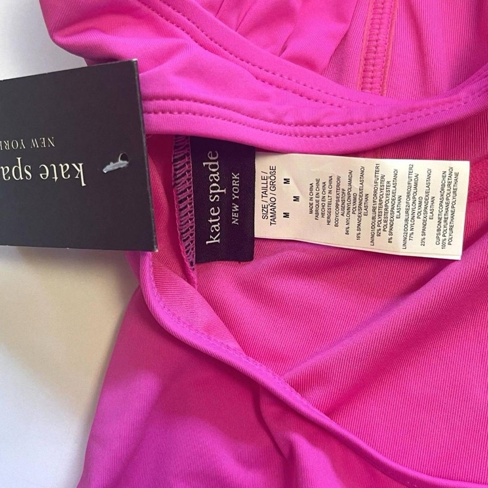 Kate Spade One Piece Swimsuit For Women Pink Underwire Cups Size M NWT - Picture 4 of 6
